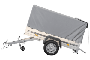 Garden Trailer 200 KIPP 200 x 106 cm PKW Anhänger mit Hochplane, Überrollbügel und Stützrad PTAC 500 kg