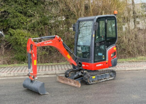 Maschine Kubota KX016-4 + 3 Löffel – Minibagger 1,61 t